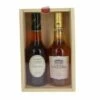 Coffret Découverte Calvados Fine Et Pommeau De Normandie Coquerel -La Cave à Rhums Boutique coffret bois calvados fine et pommeau de normandie coquerel